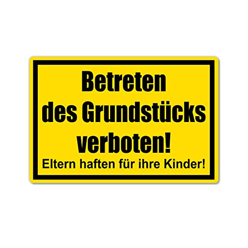 Privatgrundstück Unbefugten ist das Betreten und Befahren verboten Schild 20 x 30 cm aus stabiler PVC Hartschaumplatte 3mm Eltern haften für ihre Kinder mit UV-Schutz von STROBO Privatgrundstück Unbefugten ist das Betreten und Befahren verboten Schild 20 x 30 cm aus stabiler PVC Hartschaumplatte 3mm Eltern haften für ihre Kinder mit UV-Schutz von STROBO von STROBO
