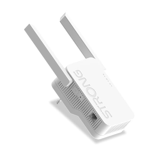 STRONG Wi-Fi 6 Repeater AX1800 - Highspeed WLAN Verstärker, Signalverstärker und Wi-Fi Booster - Maximale Geschwindigkeit, Reichweite und Zuverlässigkeit für Ihr Zuhause von STRONG