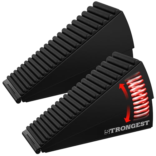 Strongest Home 2er Pack XL Heavy Duty Tür Falttür Schwarz von STRONGEST HOME