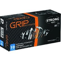 Einweghandschuh Grip Orange Gr.8 orange Nitril 50 St./Box von Feldtmann