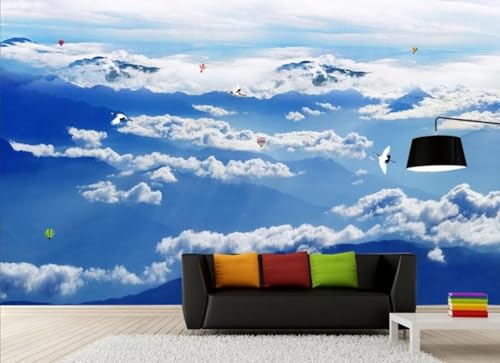 Fototapete 3d effekt Natur Blaue Tinte Und Aquarell Wolken Und Meer Berge Und Gipfel Vögel Hintergrund Wand 350cmx245cm Schlafzimmer Wohnzimmer Wandbild Wanddeko Wandtapete Fototapete 3d effekt Natur Blaue Tinte Und Aquarell Wolken Und Meer Berge Und Gipfel Vögel Hintergrund Wand 350cmx245cm Schlafzimmer Wohnzimmer Wandbild Wanddeko Wandtapete von STROXTH WALLPAPER