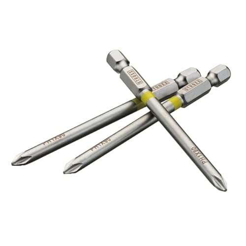 STROXX® Bits 3er |verschiedene Größen| PH1 | PH2 | PH3 | PZ1 | PZ2 | PZ3 | TX10 | TX15 | TX20 | TX25 | TX30 | Bits | Bitsortiment | Schraubenbit | mit Farbcode (PH1) von STROXX