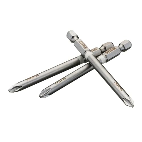 STROXX® Bits 3er |verschiedene Größen| PH1 | PH2 | PH3 | PZ1 | PZ2 | PZ3 | TX10 | TX15 | TX20 | TX25 | TX30 | Bits | Bitsortiment | Schraubenbit | mit Farbcode (PH2) von STROXX