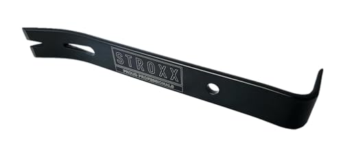 STROXX Universal Hebeleisen 175mm - extra Flach - Nagel- & Brecheisen - mit 3 Nagelzügen - Kuhfuß - 90° gebogene Nagelklaue - Ideal für professionelle Anwendungen und Hobbybereich STROXX Universal Hebeleisen 175mm - extra Flach - Nagel- & Brecheisen - mit 3 Nagelzügen - Kuhfuß - 90° gebogene Nagelklaue - Ideal für professionelle Anwendungen und Hobbybereich von STROXX