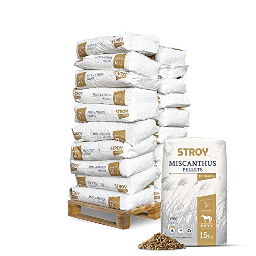 STROY Miscanthuspellets Einstreu Pellets Miscanthus Tier Streu Pellet Für Großtier Kleintier Pferde Stall Box Paddock 15kg x 20 Sack 300kg / 1 Palette Paligo STROY Miscanthuspellets Einstreu Pellets Miscanthus Tier Streu Pellet Für Großtier Kleintier Pferde Stall Box Paddock 15kg x 20 Sack 300kg / 1 Palette Paligo von STROY