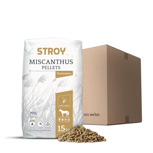 STROY Miscanthuspellets Einstreu Pellets Miscanthus Tier Streu Pellet Für Großtier Kleintier Pferde Stall Box Paddock 15kg Sack / 1 Karton Paligo STROY Miscanthuspellets Einstreu Pellets Miscanthus Tier Streu Pellet Für Großtier Kleintier Pferde Stall Box Paddock 15kg Sack / 1 Karton Paligo von STROY