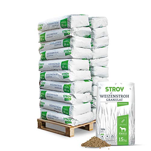 STROY Strohgranulat Einstreu Granulat Stroh Tier Streu Pellet Für Großtier Kleintier Pferde Stall Box Paddock 15kg x 20 Sack 300kg / 1 Palette Paligo STROY Strohgranulat Einstreu Granulat Stroh Tier Streu Pellet Für Großtier Kleintier Pferde Stall Box Paddock 15kg x 20 Sack 300kg / 1 Palette Paligo von STROY