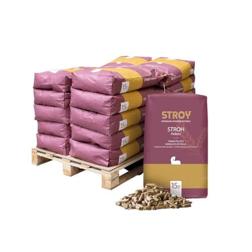 STROY Strohpellets Einstreu Pellets Stroh Tier Streu Pellet Für Großtier Kleintier Pferde Stall Box Paddock 15kg x 20 Sack 300kg / 1 Palette Paligo STROY Strohpellets Einstreu Pellets Stroh Tier Streu Pellet Für Großtier Kleintier Pferde Stall Box Paddock 15kg x 20 Sack 300kg / 1 Palette Paligo von STROY