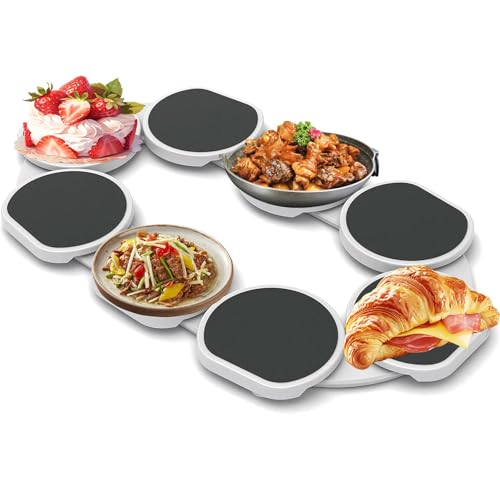 Lazy Susan Drehteller, 360° Drehbarer Lazy Susan Drehteller-Organizer Für Rechteckige Und Längliche Tische Esstische, Tragbares Rotierendes Lebensmittel-Organizer von STRTG