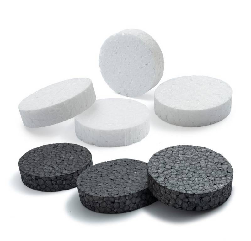 STRÜBER Dämmstoffdübel Styropor Rondelle (Weiß/Grau) für WDVS, (100-tlg), WDVS, Dammung, Abdeckkappen, Styroporscheiben von STRÜBER