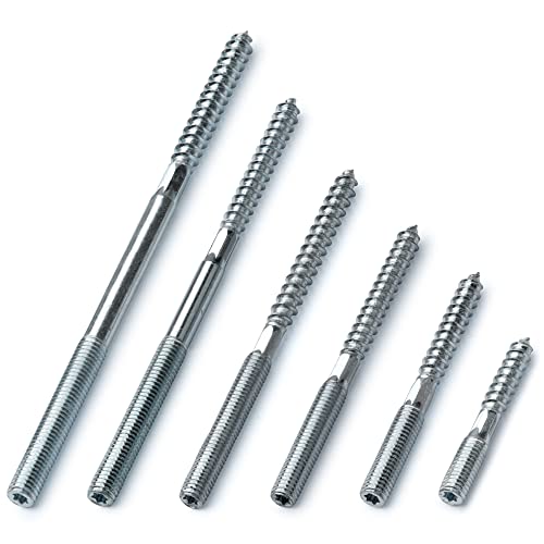 STRÜBER Stockschrauben Torx (10x100mm – 25 Stück) Schraubstifte Gewindestifte Stahl verzinkt TX-25 Doppelgewindeschrauben Rohrschellen Befestigungsmaterial von STRÜBER