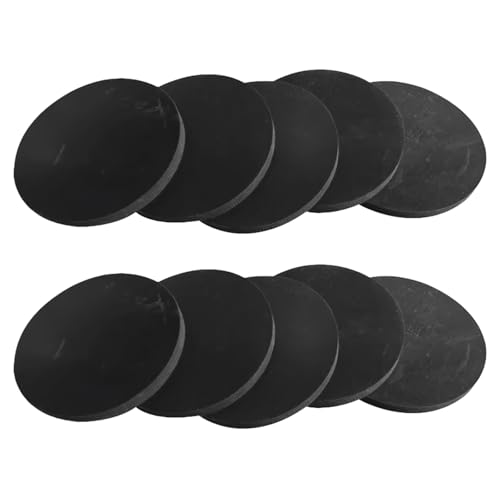 Gummidämpfungsblock, 10 Stück, 8 mm dicke Gummidichtungsblöcke, runde Gummipads, geeignet for die Stoßdämpfung von Industrieanlagen, Durchmesser 100 mm(Diameter 90mm) von STSTS