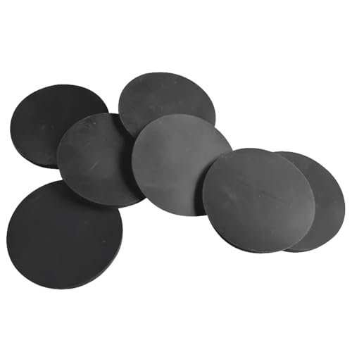 Gummidämpfungsblock, 20 Stück, Gummiblockdicke 8 mm, runde Gummipolster, Durchmesser 32–45 mm, geeignet for Stoßdämpfung in Industrieanlagen, Durchmesser 32 mm(Diameter 40mm) von STSTS