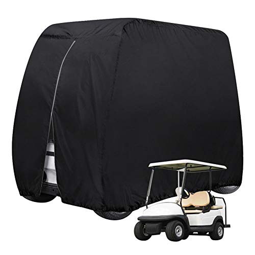 STTC 2/4 Passagier Golf Cart Abdeckung, 210D Waterproof Oxford Staubschutzhülle Golfwagen Abdeckung Abdeckplane Golf Cart Cover,L von STTC