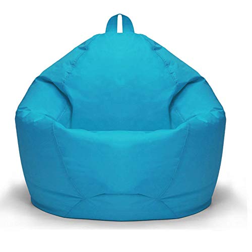 STTC Outdoorer Sitzsack Bezug ohne Füllung, 420D wasserdichtes Oxford Gartenmöbel Riesen-Sitzsack-Hülle für Kinder und Erwachsene, Kein Füllstoff,Sky Blue,100 * 120cm von STTC