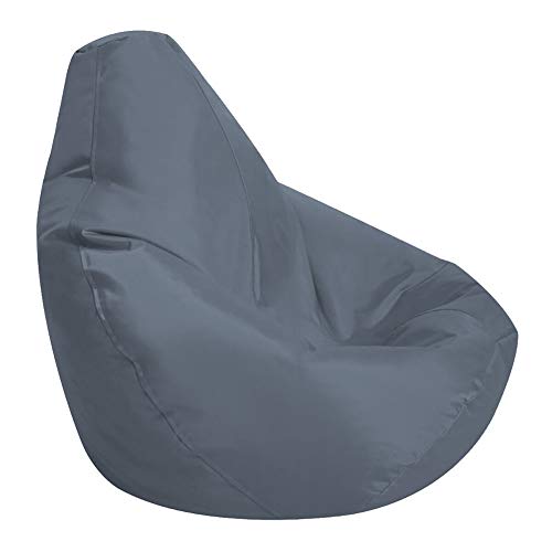 STTC Sitzsack Abdeckung aus Wasserdicht Oxford, Outdoorer Sitzsack Bezug Wechselbezug für birnenförmigen Sitzsack, Ohne Füllstoff,Dark Gray,85 * 115cm von STTC