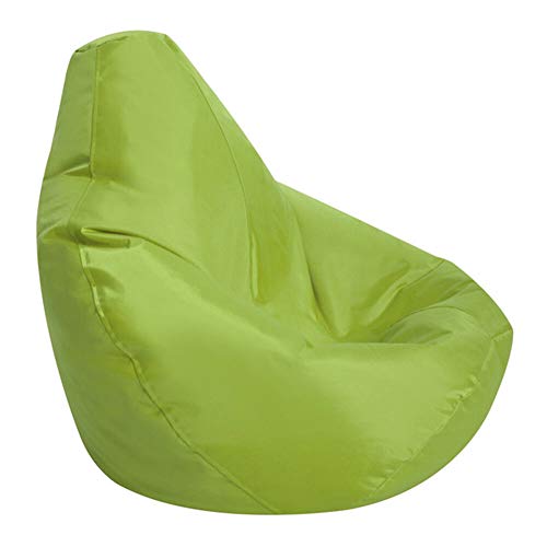STTC Sitzsack Abdeckung aus Wasserdicht Oxford, Outdoorer Sitzsack Bezug Wechselbezug für birnenförmigen Sitzsack, Ohne Füllstoff,Lime Green,85 * 115cm von STTC