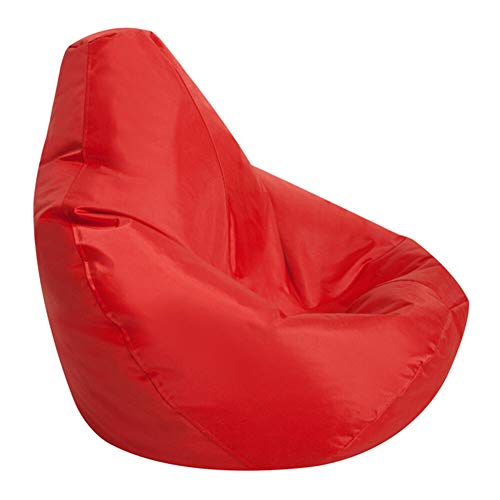 STTC Sitzsack Abdeckung aus Wasserdicht Oxford, Outdoorer Sitzsack Bezug Wechselbezug für birnenförmigen Sitzsack, Ohne Füllstoff,Rot,85 * 115cm von STTC