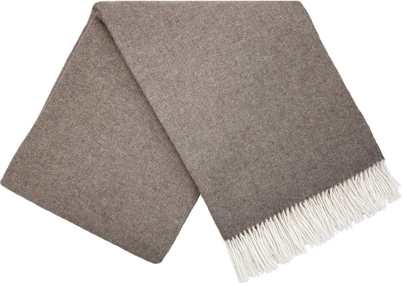 Wolldecke Merinowolldecke Plaid "FARO" Merinowolle-Kaschmir-Mix 140 x 200 cm, STTS von STTS
