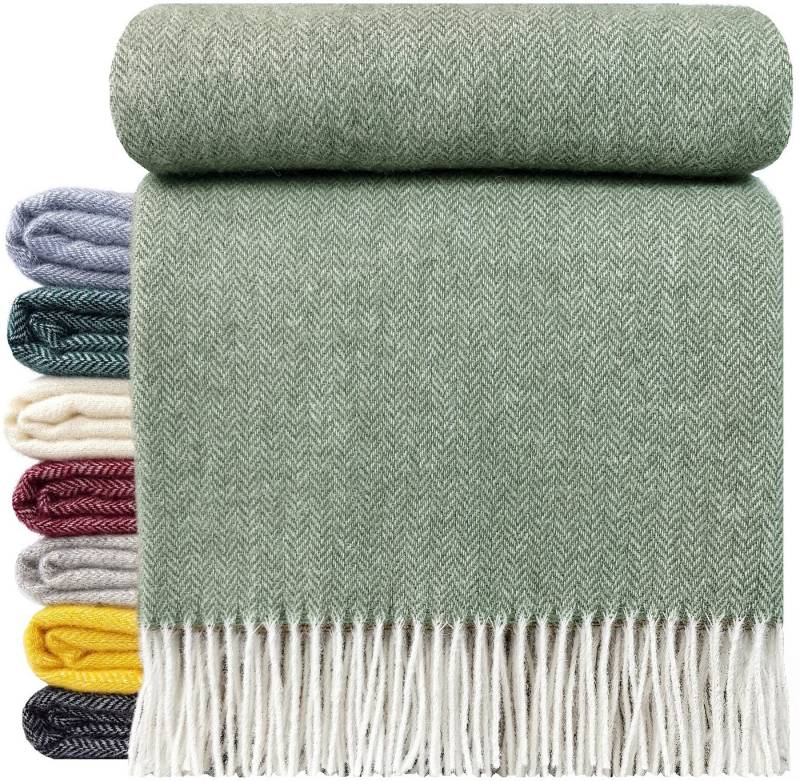 Wolldecke "TIROL A" 100 % Wolle, 140 x 200 cm in versch. Farben, STTS Wolldecke "TIROL A" 100 % Wolle, 140 x 200 cm in versch. Farben, STTS von STTS