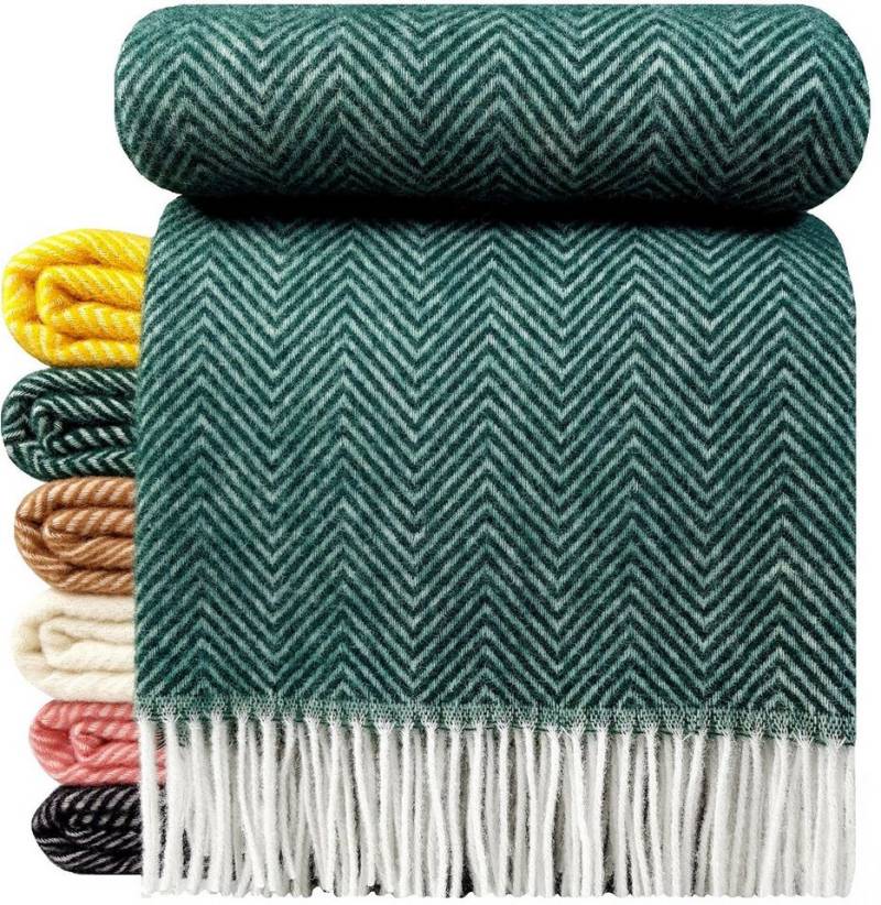 Wolldecke "Tirol-M", 100 % Wolle, 140 x 200 cm in versch. Farben, STTS von STTS