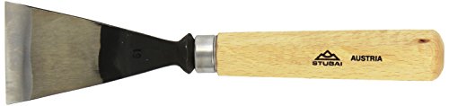 STUBAI Stemmeisen Stechbeitel Serie 52 - Form 61 | Schweizer Messer Form A 60 mm, mit Holzgriff, zum Vorstechen, Kerb- und Reliefschnitz, für glatte Flächen, zur präzisen Bearbeitung von Holz von STUBAI