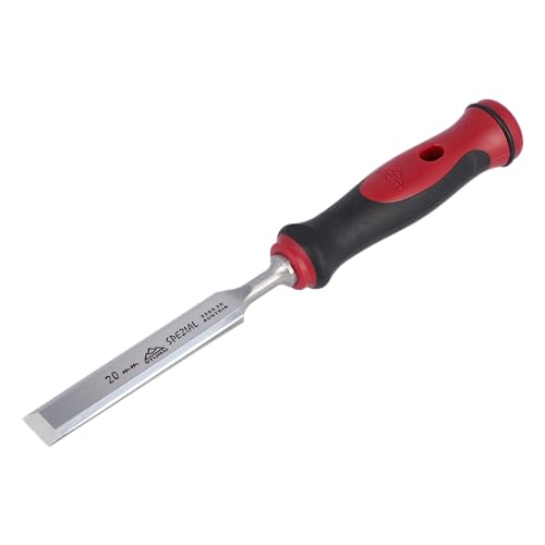 Stubai Profi Stemmeisen/Stechbeitel mit 2K-Heft 20 mm | Ergonomischer Griff, Rollstopp, hochfester Werkzeugstahl | Präzise geschliffen, langlebig, robust für professionelle Holzbearbeitung von STUBAI