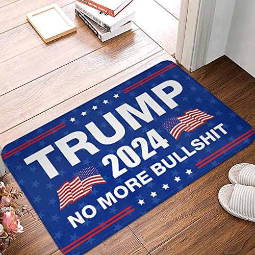 Große Fußmatte für den Innenbereich, Trump 2024, keine Bullshit-Fußmatte, Trump-Outdoor-Bodenmatten für Zuhause, Eingang, Küche, lustige Fußmatten für Haustür (65 x 90 cm) von STUDE