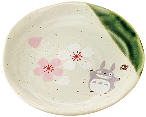STUDIO GHIBLI via Bluefin My Neighbor Totoro Traditional Japanese Dish Series - Kleiner Teller [Sakura/Kirschblüte] - Offizieller Merchandise (Modell: CHMD1-A) von STUDIO GHIBLI