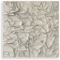 Studio Mykoda - SAHAVA Dune 2, 100 x 100 cm, beige hell / Rahmen weiß von Studio Mykoda