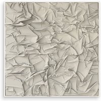 Studio Mykoda - SAHAVA Dune 2, 100 x 100 cm, beige hell / Rahmen weiß von studio MYKODA