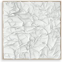 Studio Mykoda - SAHAVA Dune 2, 100 x 100 cm, weiß / Rahmen Kiefer natur von Studio Mykoda