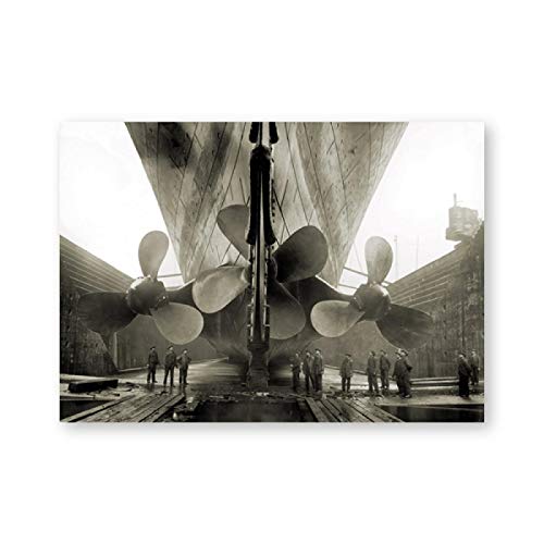 STUKE Wandposter Leinwand-Wand Bilder großer Propeller Retro-Bild Kunstdruckee Poster Gemälde Kinderzimmer Wohnzimmer Heimdekoration 30x40cm Ohne Rahmen von STUKE