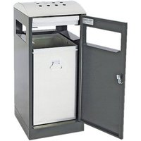 Abfalltrennung A³-AA anthrazitgrau/Edelstahl Innenbehälter 40l - 650-040-0-1-100 - Stumpf von STUMPF