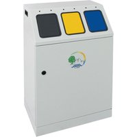 Stumpf - Abfalltrennung Triplex 3-fach Sammler lichtgrau Innenbehälter 3 x 30l - 635-075-0-2-300 von STUMPF