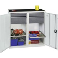 Stumpf Werkzeug- und Materialschrank Serie 3000 lichtgrau + 2 Schubladen 100 mm + 2 Schubladen 200 mm + 2 Auszugsböden - 3002307 Stumpf Werkzeug- und Materialschrank Serie 3000 lichtgrau + 2 Schubladen 100 mm + 2 Schubladen 200 mm + 2 Auszugsböden - 3002307 von STUMPF