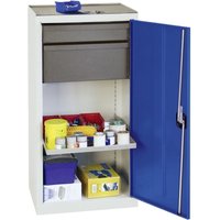 Werkzeug- und Materialschrank Serie 3000 lichtgrau / enzianblau + 1 Schublade 100 mm + 1 Schublade 200 mm + 1 Auszugsboden - 3001374 - Stumpf Werkzeug- und Materialschrank Serie 3000 lichtgrau / enzianblau + 1 Schublade 100 mm + 1 Schublade 200 mm + 1 Auszugsboden - 3001374 - Stumpf von STUMPF