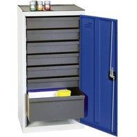 Werkzeug- und Materialschrank Serie 3000 lichtgrau / enzianblau + 6 Schubladen 100 mm + 1 Schublade 200 mm - 3001874 - Stumpf Werkzeug- und Materialschrank Serie 3000 lichtgrau / enzianblau + 6 Schubladen 100 mm + 1 Schublade 200 mm - 3001874 - Stumpf von STUMPF