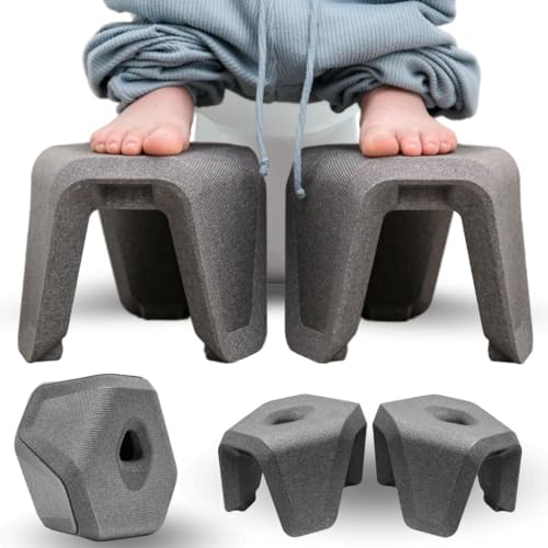 STUUL® Toilettenhocker Erwachsene - Design Badhocker - Medizinischer Klohocker Erwachsene für natürlichen Stuhlgang - Klo Hocker gegen Verstopfung - WC Hocker inspiriert von Darm mit Charme von STUUL