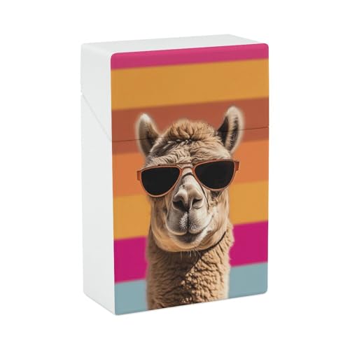 Camel Wearing Sunglasses Zigarettenetui Tragbare Zigarettenhalter Etui Langlebige Zigarettenetuis & Spender von STVNKML