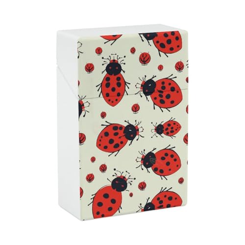 Red Ladybug Zigarettenetui, tragbare Zigarettenspitze, langlebige Zigarettenetuis & Spender von STVNKML