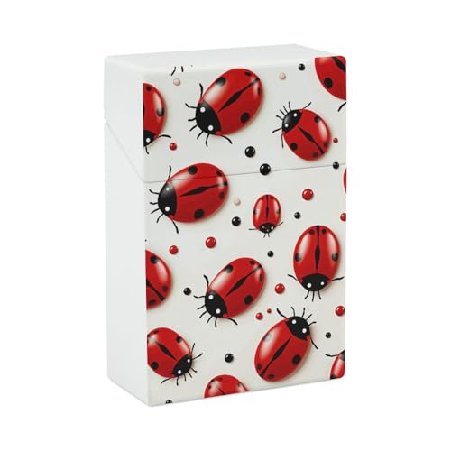 Red Ladybug Zigarettenetui, tragbare Zigarettenspitze, langlebige Zigarettenetuis & Spender von STVNKML