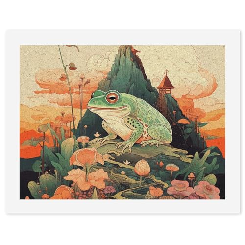 STVNKML Malen nach Zahlen-Set für Erwachsene und Anfänger, DIY Erwachsene Malen nach Zahlen Kits auf Leinwand, Frosch auf Berg, digitale Ölzahlen, Malerei-Kits für Heimdekoration, Geschenk, 30 x 40 cm STVNKML Malen nach Zahlen-Set für Erwachsene und Anfänger, DIY Erwachsene Malen nach Zahlen Kits auf Leinwand, Frosch auf Berg, digitale Ölzahlen, Malerei-Kits für Heimdekoration, Geschenk, 30 x 40 cm von STVNKML