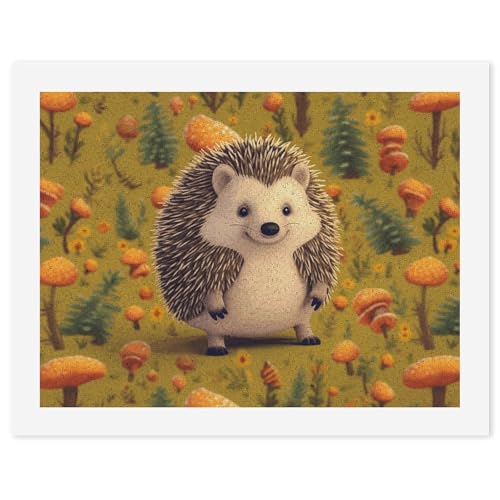 STVNKML Malen nach Zahlen-Set für Erwachsene und Anfänger, DIY Erwachsene Malen nach Zahlen Kits auf Leinwand, Igel, digitale Ölnummern, Malset für Heimdekoration, Geschenk, 30 x 40 cm STVNKML Malen nach Zahlen-Set für Erwachsene und Anfänger, DIY Erwachsene Malen nach Zahlen Kits auf Leinwand, Igel, digitale Ölnummern, Malset für Heimdekoration, Geschenk, 30 x 40 cm von STVNKML
