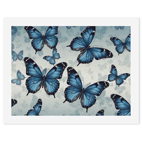 STVNKML Malen nach Zahlen-Set für Erwachsene und Anfänger, Malen nach Zahlen für Erwachsene, Malen-nach-Zahlen-Set auf Leinwand, blauer Schmetterling, digitale Ölnummern-Malerei-Kits für STVNKML Malen nach Zahlen-Set für Erwachsene und Anfänger, Malen nach Zahlen für Erwachsene, Malen-nach-Zahlen-Set auf Leinwand, blauer Schmetterling, digitale Ölnummern-Malerei-Kits für von STVNKML