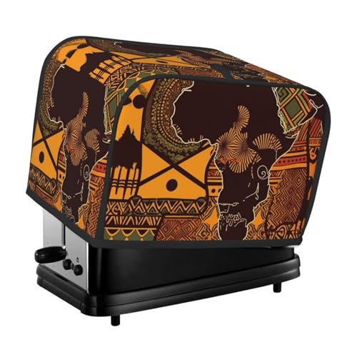 Afrikanische Landkarte Ethnisches Muster, 2 Scheiben, Toaster-Abdeckungen, gesteppte Abdeckung für Brotbackmaschine, kleine Geräteabdeckung mit Griff, für Zuhause, Tisch, Küche, Dekor Afrikanische Landkarte Ethnisches Muster, 2 Scheiben, Toaster-Abdeckungen, gesteppte Abdeckung für Brotbackmaschine, kleine Geräteabdeckung mit Griff, für Zuhause, Tisch, Küche, Dekor von STVYUKL