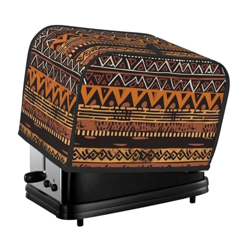 Afrikanische Schlammtuch-Abdeckung für 2 Toaster, gesteppt, für kleine Geräte, mit Griff, für Zuhause, Tisch, Küche, Dekoration Afrikanische Schlammtuch-Abdeckung für 2 Toaster, gesteppt, für kleine Geräte, mit Griff, für Zuhause, Tisch, Küche, Dekoration von STVYUKL