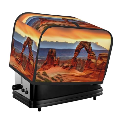 Arches National Park 2 Scheiben Toaster-Abdeckungen, gesteppte Brotbackmaschinen-Abdeckung, kleine Geräteabdeckung mit Griff für Zuhause, Tisch, Küche, Dekor Arches National Park 2 Scheiben Toaster-Abdeckungen, gesteppte Brotbackmaschinen-Abdeckung, kleine Geräteabdeckung mit Griff für Zuhause, Tisch, Küche, Dekor von STVYUKL