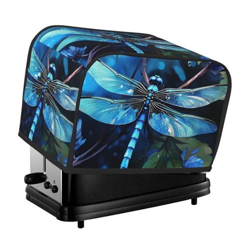 Art Blue Libelle 2 Scheiben Toaster-Abdeckungen, gesteppte Abdeckung für Brotbackmaschine, kleine Geräteabdeckung mit Griff für Zuhause, Tisch, Küche, Dekor Art Blue Libelle 2 Scheiben Toaster-Abdeckungen, gesteppte Abdeckung für Brotbackmaschine, kleine Geräteabdeckung mit Griff für Zuhause, Tisch, Küche, Dekor von STVYUKL