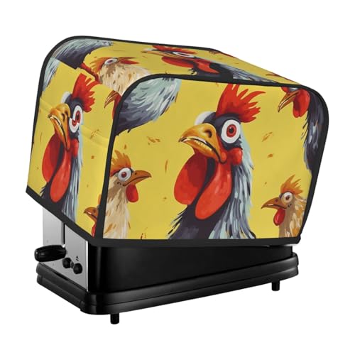 Art Chicken Painting 2 Scheiben Toaster Abdeckungen Gesteppte Brotbackmaschine Abdeckung Kleine Geräteabdeckung mit Griff für Zuhause Tisch Küche Dekor Art Chicken Painting 2 Scheiben Toaster Abdeckungen Gesteppte Brotbackmaschine Abdeckung Kleine Geräteabdeckung mit Griff für Zuhause Tisch Küche Dekor von STVYUKL